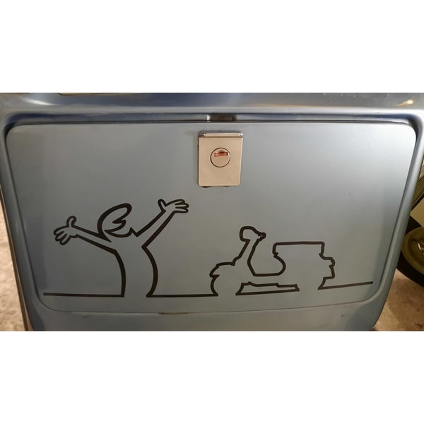 Aufkleber mit Motiv Vespa Motorroller 