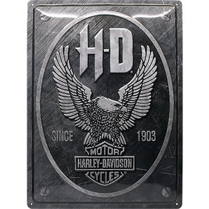 Blechschild Harley-Davidson Eagle metallic- 30x40cm