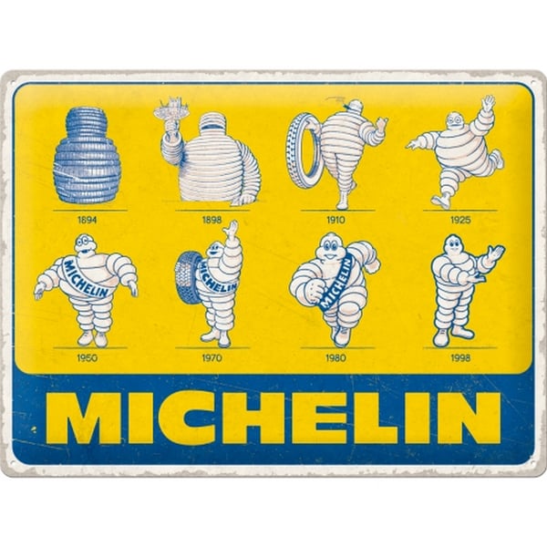 Blechschild Michelin - Logo Evolution 