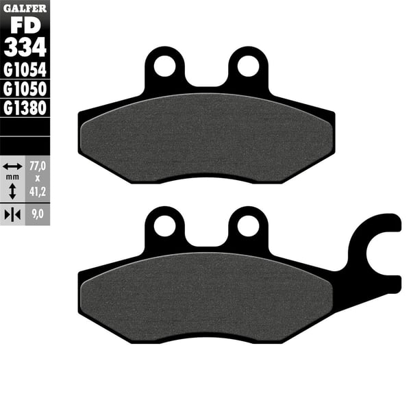 Bremsbel�ge GALFER Semi Metal S53 vorne- rechts f�r PIAGGIO X8-X9 Evo-X10-XEvo