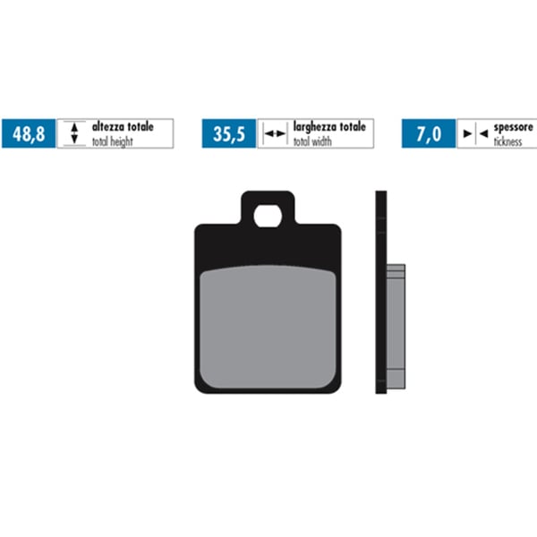 Bremsbel�ge POLINI Original S14 174-0014 