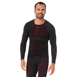 Dainese D-Core Thermo Funktionsshirt Schwarz Rot