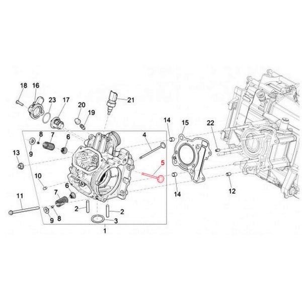 Einlassventil PIAGGIO f�r Vespa GTS-GTS Super 125-150ccm 4T LC iGet (Euro4)