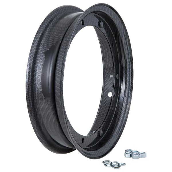 Felge CARBONE Look 2-10x10 C10190 f�r Vespa 50-125-PV-ET3-PK-S-XL-XL2-125 GT-TS-150 GL-GS VS5T-Sprint-V-T4-Rally-PX-PE-Lusso-T5-LML Star-DLX-Deluxe 2T-4T