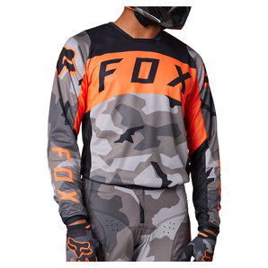 FOX 180 BNKR Jersey Grau Camouflage Orange Fox