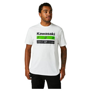 Fox Kawasaki Stripes T-Shirt Weiss