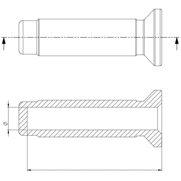 Griffe CIF - 22-24 mm L 122 mm- 233072 - 233075 f�r PIAGGIO SI 50ccm 2T AC