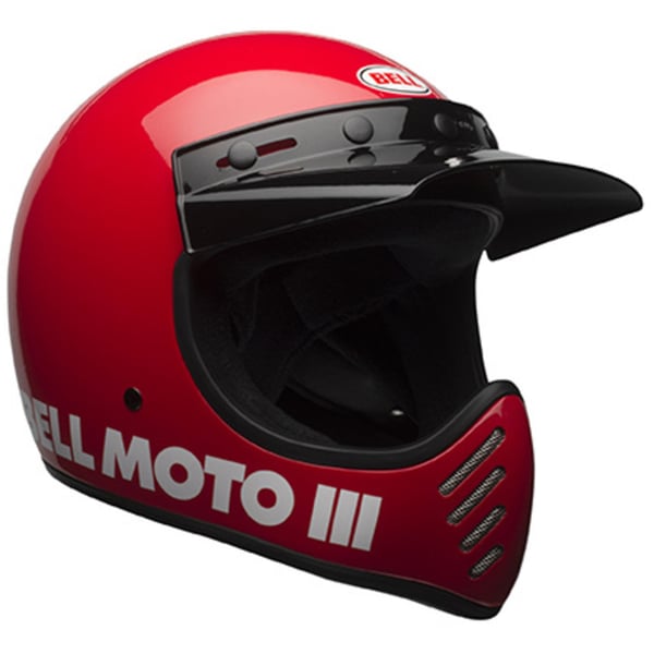 Helm BELL MOTO 3 Classic- rot gl�nzend- Gr- L- 59-60cm Crosshelm
