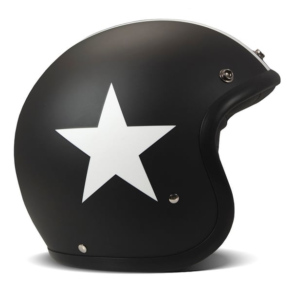 Helm DMD RETRO Star Black- schwarz matt- Gr- XL- 59-60cm Jethelm