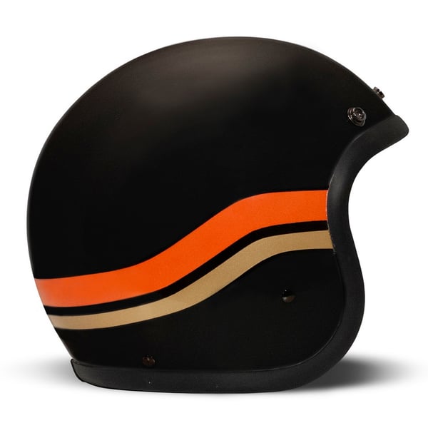 Helm DMD RETRO Sunset- schwarz matt- Gr- XS- 54cm Jethelm