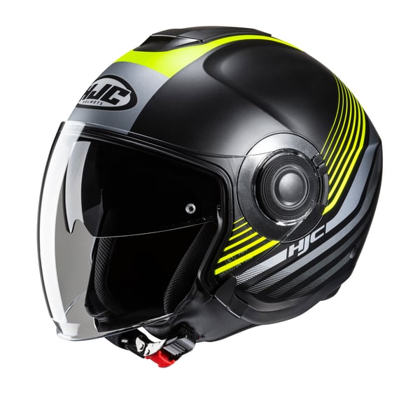 Helm HJC i40N DOVA- schwarz-gelb- Gr- S- 55-56 cm Jethelm