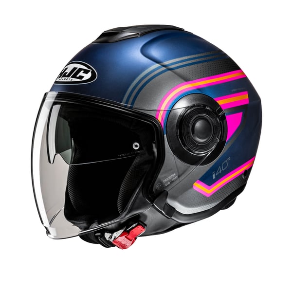 Helm HJC i40N LINIA- blau-pink- Gr- L- 58-59 cm Jethelm