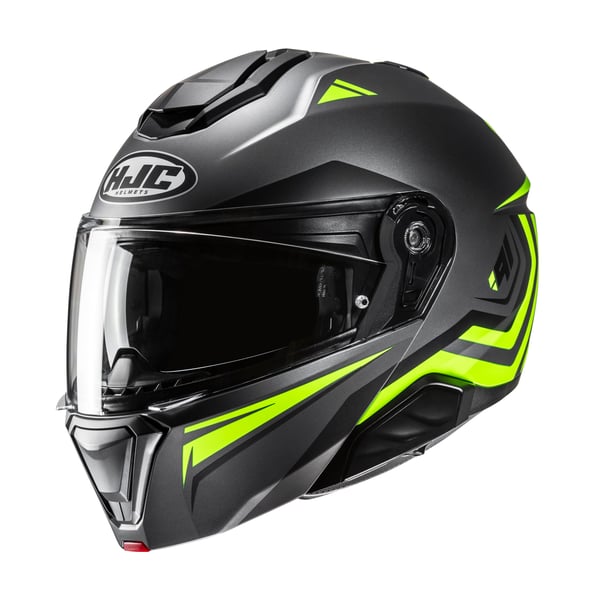 Helm HJC i91 TRICUS- schwarz-gelb- Gr- XXL- 62-63 cm Modularhelm
