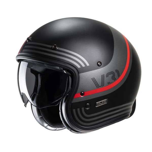 Helm HJC V31 BYRON MC1SF- schwarz matt- Gr- L- 58-59 cm Jethelm