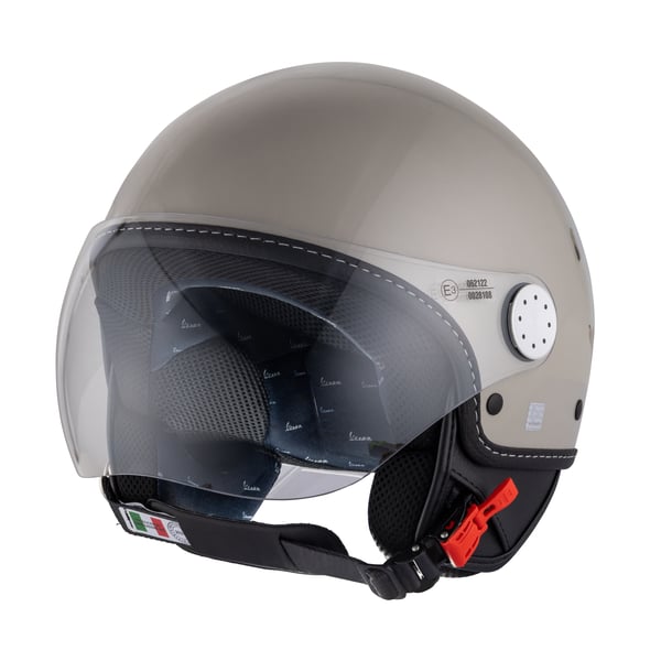 Helm PIAGGIO Vespa Demi Jet Langhe- beige- Q01- Gr- XS- 54cm Jethelm