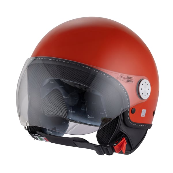 Helm PIAGGIO Vespa Demi Jet Langhe- orange brick-orange impulsivo- A11- Gr- M- 57-58cm Jethelm
