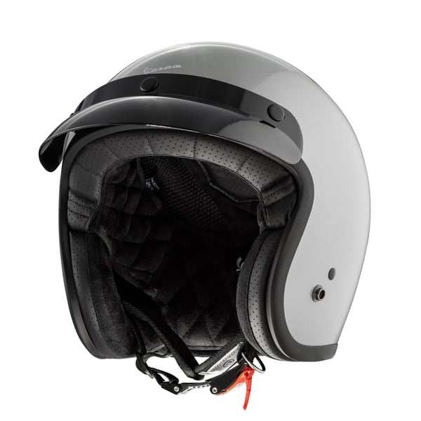 Helm PIAGGIO Vespa Versilia- grau gl�nzend- Gr- L- 59-60cm Jethelm