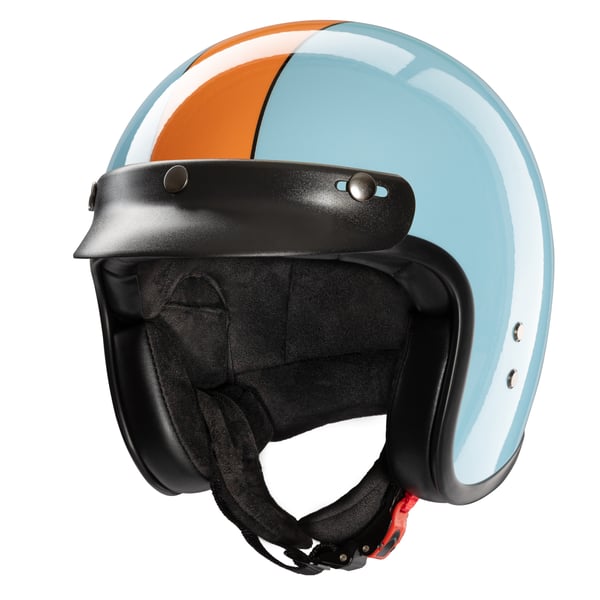 Helm REDBIKE RB 801 GASOLINE- hellblau-orange- Gr- XL- 61-62 Jethelm