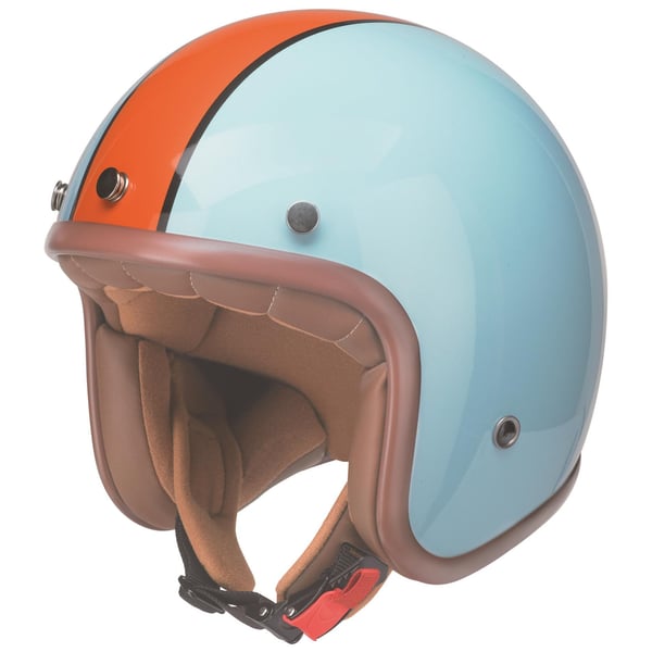 Helm REDBIKE RB764- hellblau-orange- Gr- XS- 53-54cm Jethelm unter Fahrzeuge & Teile > Fahrzeugersatzteile & -zubeh�r > Motorradzubeh�r