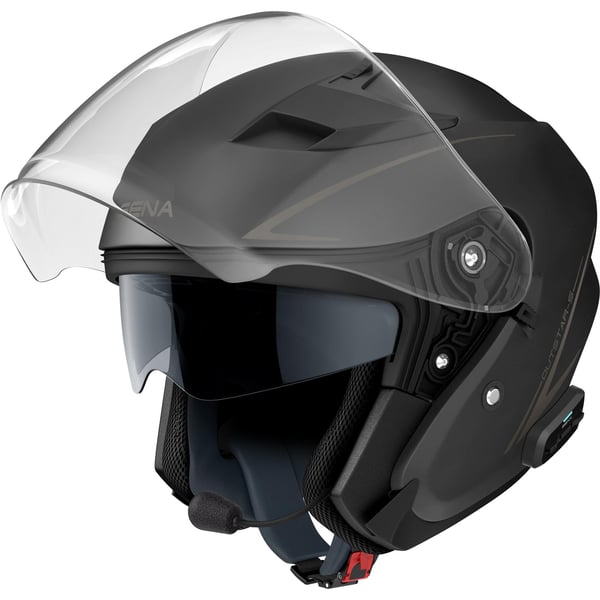 Helm SENA Outstar S smart- schwarz matt- Gr- L- 61-62cm Jethelm