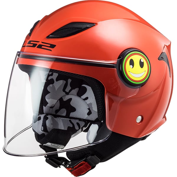 Kinderhelm LS2 Funny Gloss- rot- Gr- M- 49-50cm Jethelm