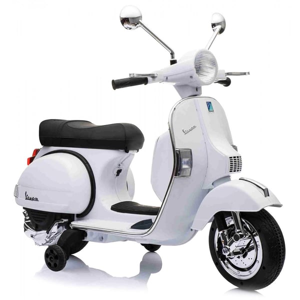Kinderroller Vespa PX elektrisch 12V weiss f�r Luftfracht-for Airfreight