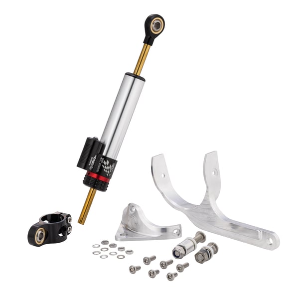 Lenkungsd�mpfer CTP 2-0 schwarz-silber f�r Vespa 125 GTR-150 Sprint V-180-200 Rally