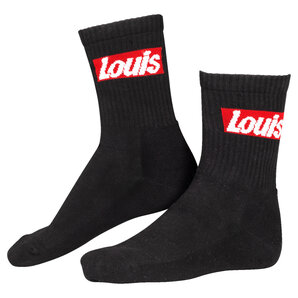 Louis Community Tennissocken- 3er Pack Schwarz Rot unter Stiefel/Schuhe/Socken > Socken