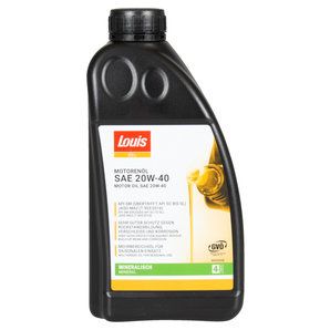 Louis Oil Motorenöl 4-Takt 20W-40 mineralisch- Inhalt: 1 Liter