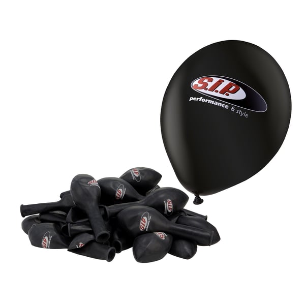 Luftballons SIP Logo schwarz 