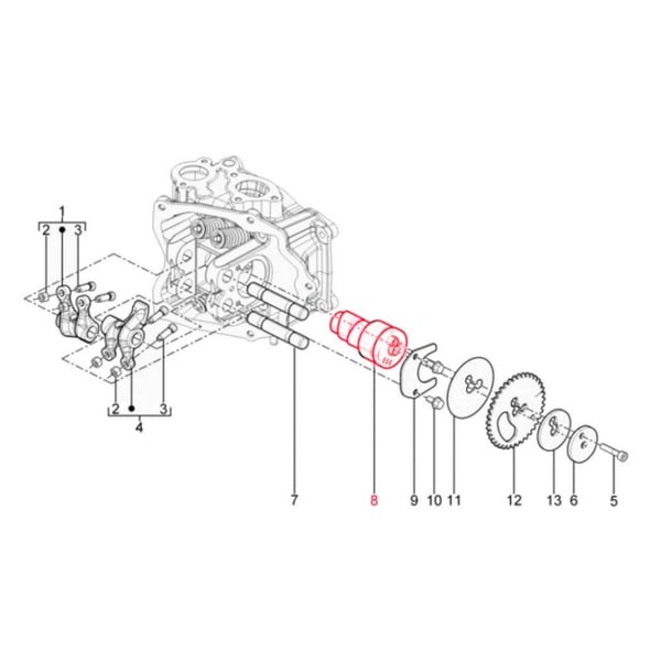 Nockenwelle PIAGGIO 1A000610R5 f�r Vespa GTS Super 125ccm i-e- 4T LC