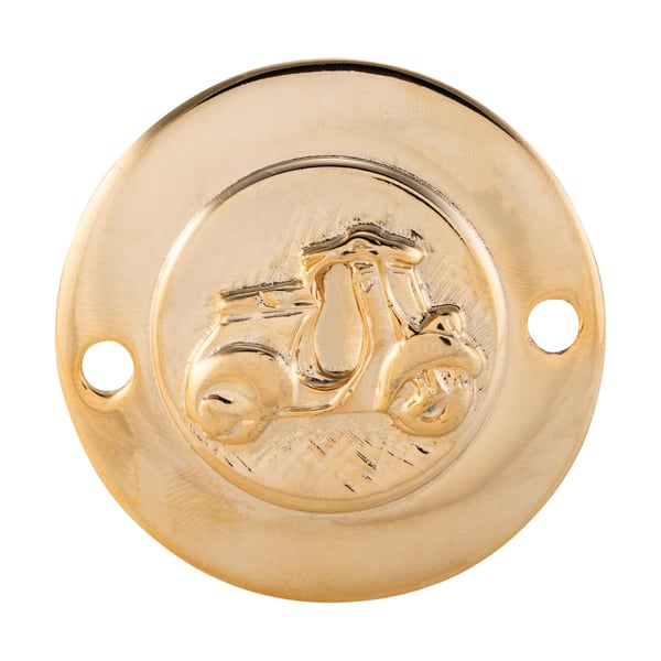 Plakette Vespa Beinschild vorne 