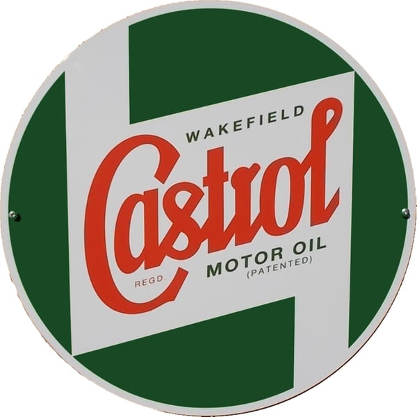 Reklame Blechschild CASTROL CLASSIC Logo 