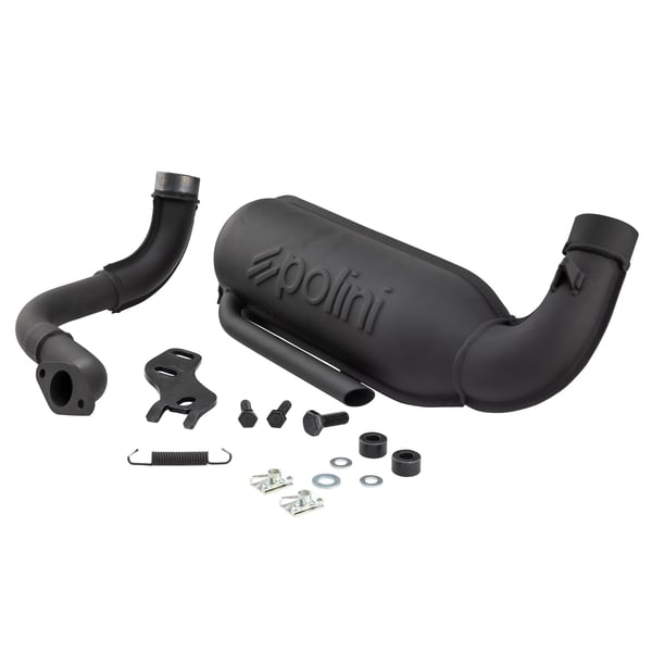 Rennauspuff POLINI Original 200-2032- Stahl f�r Vespa 50-N-L-R-S-Special-SR-SS