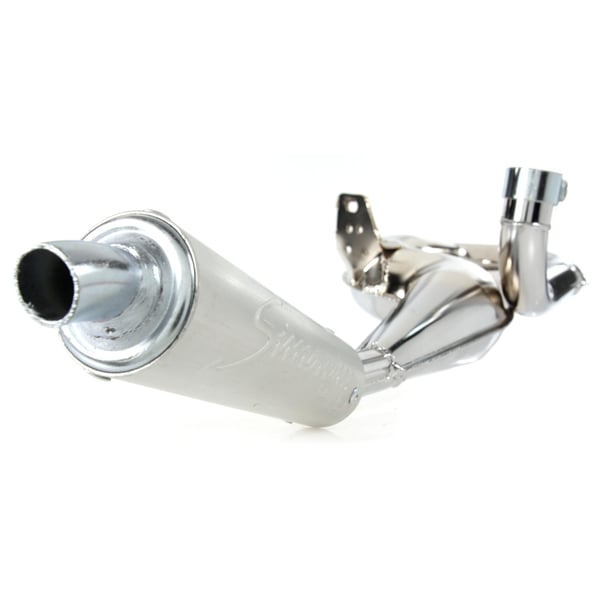 Rennauspuff SIMONINI- Stahl chrom- Dämpfer: Aluminium Farbe (ESD): silber für Vespa 125 GT-GTR-TS-150 GL-Sprint-V-PX80-150-PE-Lusso-Cosa 1 Rennauspuff SIMONINI- Stahl chrom- Dämpfer: Aluminium Farbe (ESD): silber für Vespa 125 GT-GTR-TS-150 GL-Sprint-V-PX80-150-PE-Lusso-Cosa 1