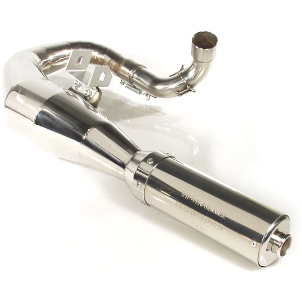 Rennauspuff SIP Performance- Edelstahl poliert- D�mpfer: Edelstahl Farbe (ESD): silber f�r Vespa 125 GT-GTR-TS-150 GL-Sprint-V-PX80-150-PE-Lusso-Cosa 1