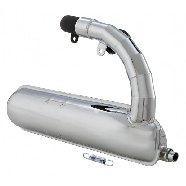 Rennauspuff SIP Road Banane- Stahl chrom f�r Vespa 50-N-L-R-S-Special-SR-SS