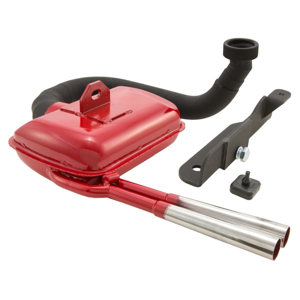 Rennauspuff SIP Road Sport Optik- Stahl rot- Farbe (ESD): chrom f�r Vespa 150 GS VS2-5T- 1956-1961