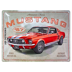 Retro Blechschild Ford Mustang Masse: 40x30cm Nostalgic Art unter Blechschilder > Blechschilder