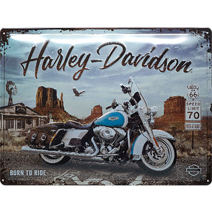 Retro Blechschild Harley Davidson Masse: 40x30cm Harley-Davidson