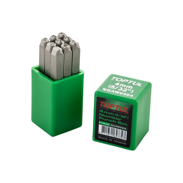 Schlagstempel Zahlen 0-9 TOPTUL f�r Typenschild 