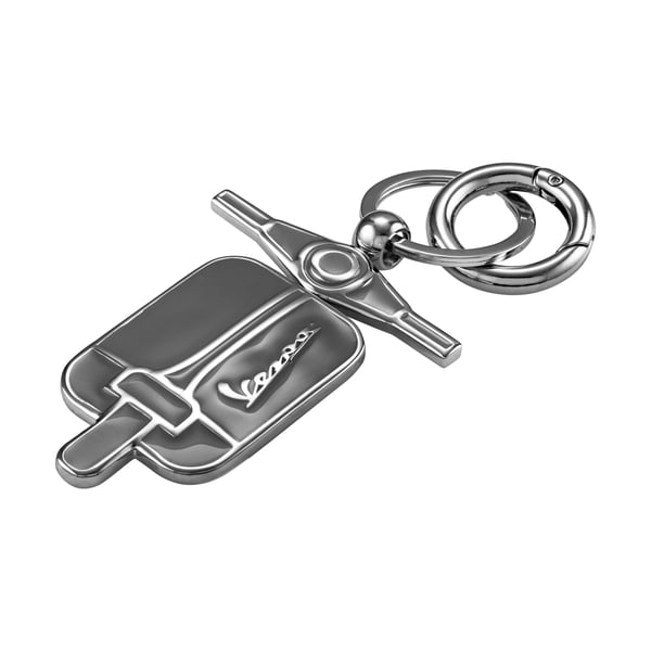 Schl�sselanh�nger PIAGGIO mit Motiv Vespa VNB Front Motorroller grau 