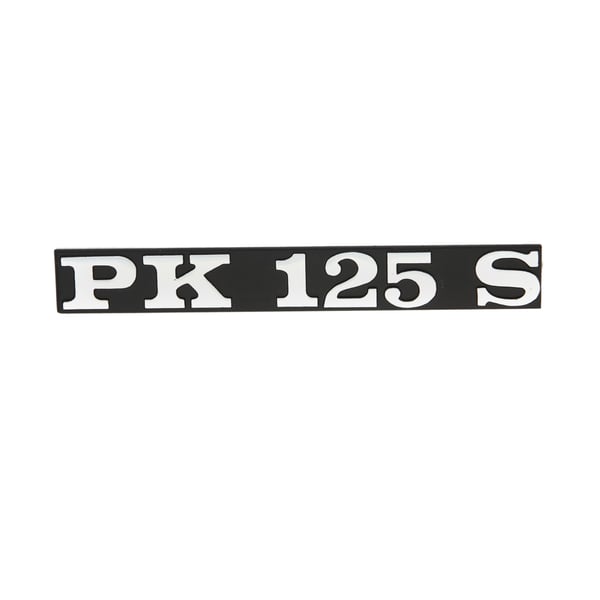 Schriftzug PK125 S Seitenhaube links 195635 f�r Vespa PK 125 S-Elestart-Automatica