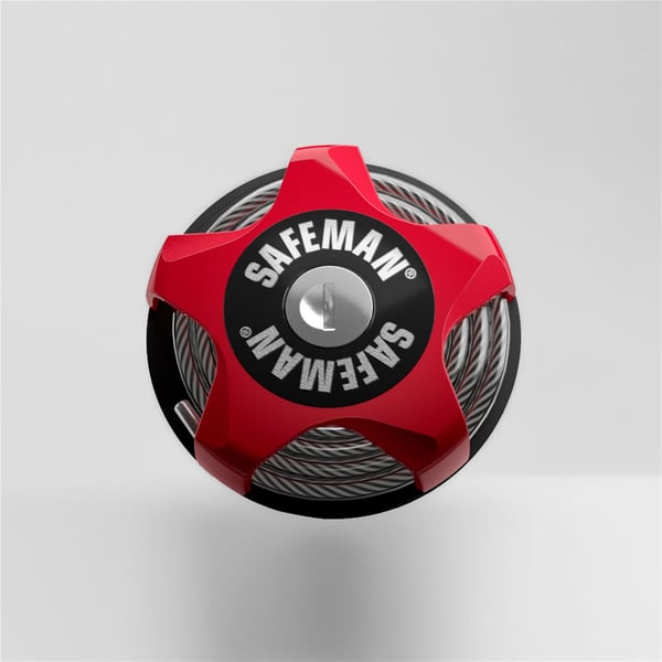 Sicherheitsschloss SAFEMAN rot  unter Fahrzeuge & Teile > Fahrzeugersatzteile & -zubeh�r > Motorradzubeh�r