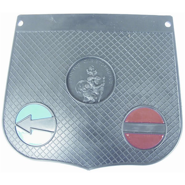 Spritzlappen Oldtimer mit Christophorus Aufkleber 