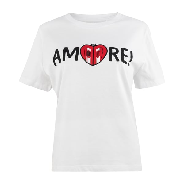 T-Shirt SIP AMORE mit Herz aus Vespa Seitenhauben Gr�sse: M f�r Frauen