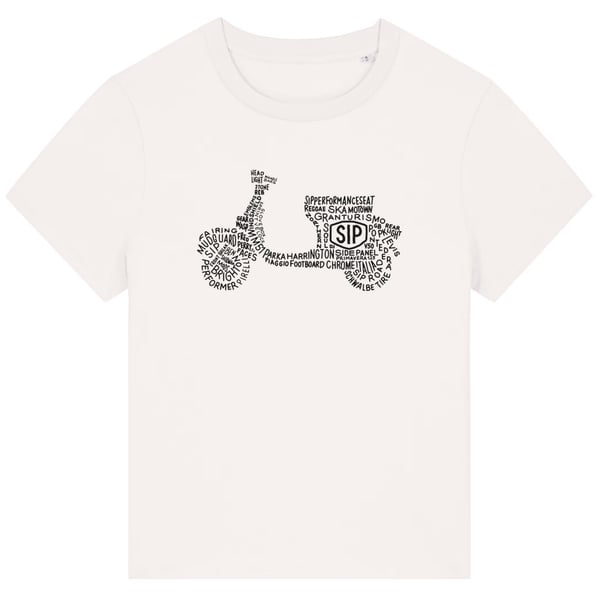 T-Shirt SIP Lettering mit Motiv Vespa Gr�sse: M f�r Frauen