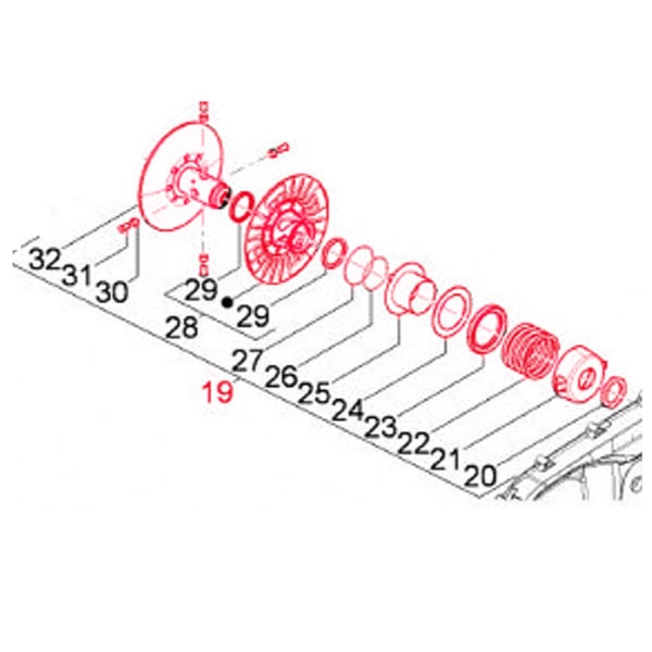 Wandler PIAGGIO f�r PIAGGIO Beverly-MP3-X10 350ccm 4T LC